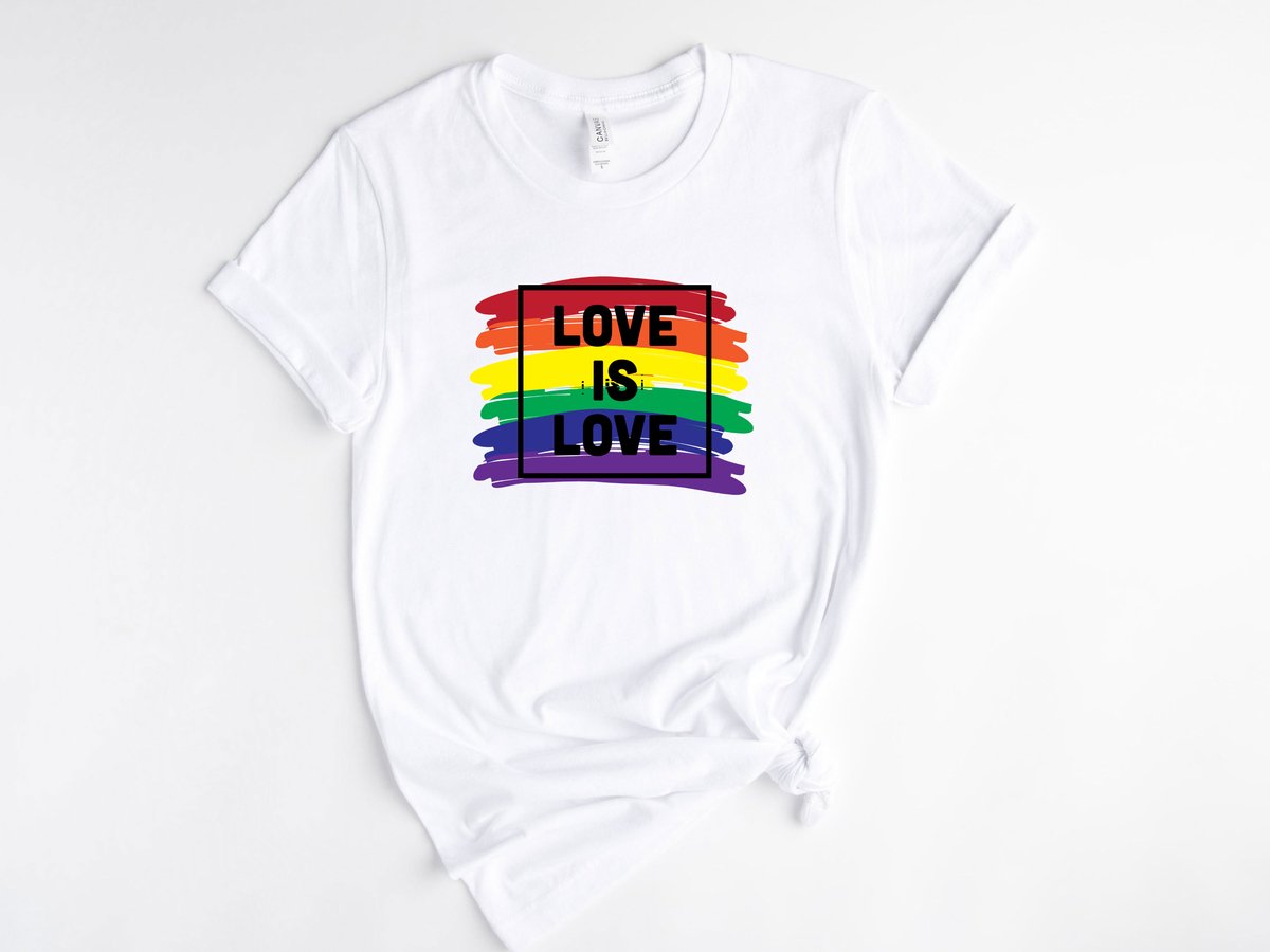 Lykke LGBTQ Unisex T-Shirt| Love is Love T-shirt| Pride | Rainbow | Maat M